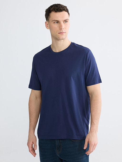 Bisiklet Yaka Penye Erkek Ti??rt