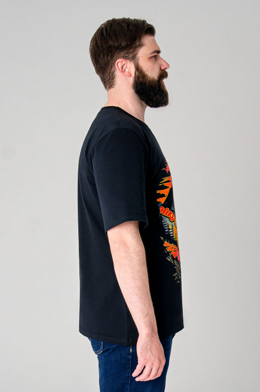 Арт. 614-147 Футболка мужская 50-60 (6 шт) Цвет:черный