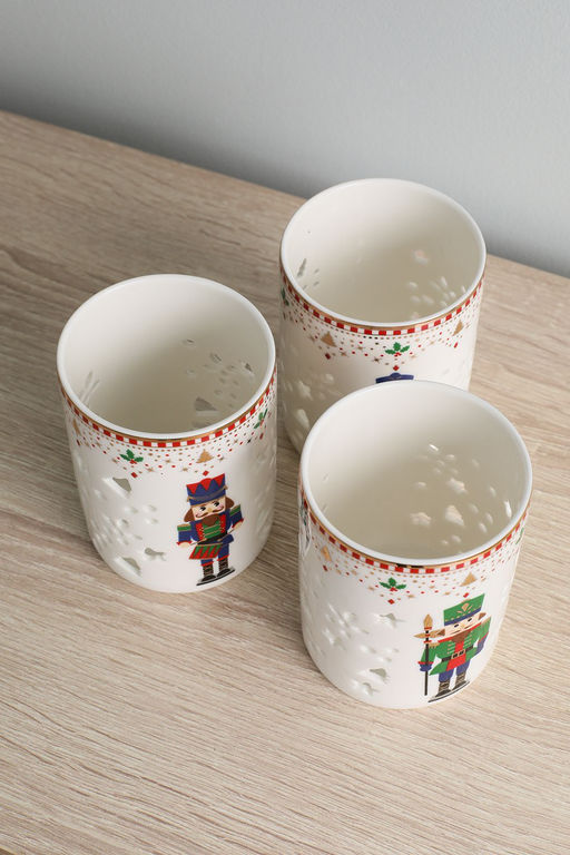 Набор подсвечников Щелкунчик, 6,5 х 9 см, 3 шт - Easy life фото 6