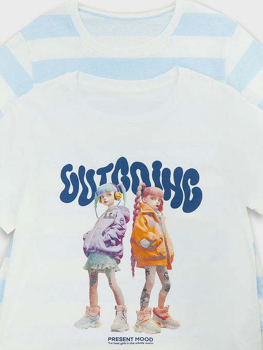 Футболка для девочек в наборе, 2 шт - Mark formelle фото 8