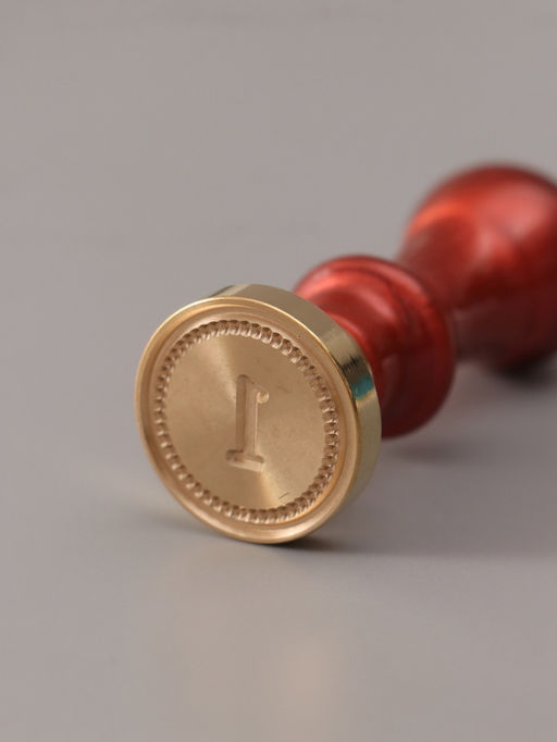 Печать для сургуча с пластиковой ручкой «Классика цифра 1», 2.5×2.5×6.3 см