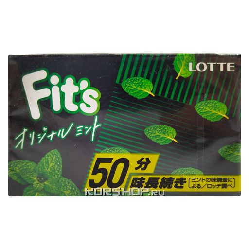 Жевательная резинка Оригинальная Мята Link Fits Lotte, Япония, 24,6 г