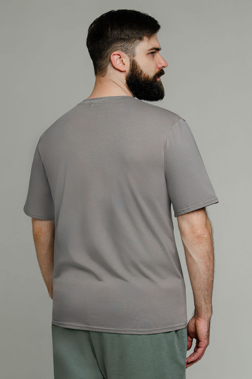 Арт. 67114/10 Футболка мужская 48-58 (6 шт) Цвет:серо-бежевый - Идеал фото 4