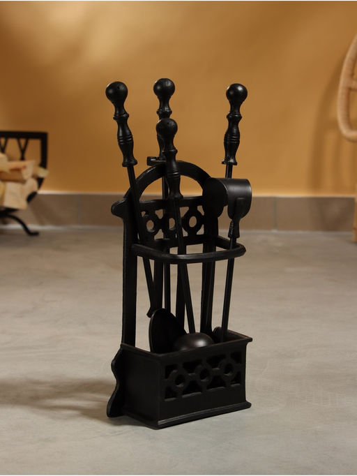 Каминный набор Пылание сталь, 4 предмета, 18х8х40 см - Simaland фото 3