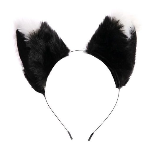Карнавальный ободок новогодний Мяу аниме, черный с белым - Страна карнавалия фото 3