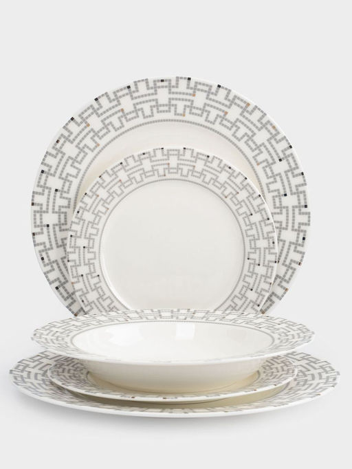 Сервиз обеденный, 6 перс, 18 пр, фарфор F, белый, Орнамент, Greco - Anna lafarg фото 13