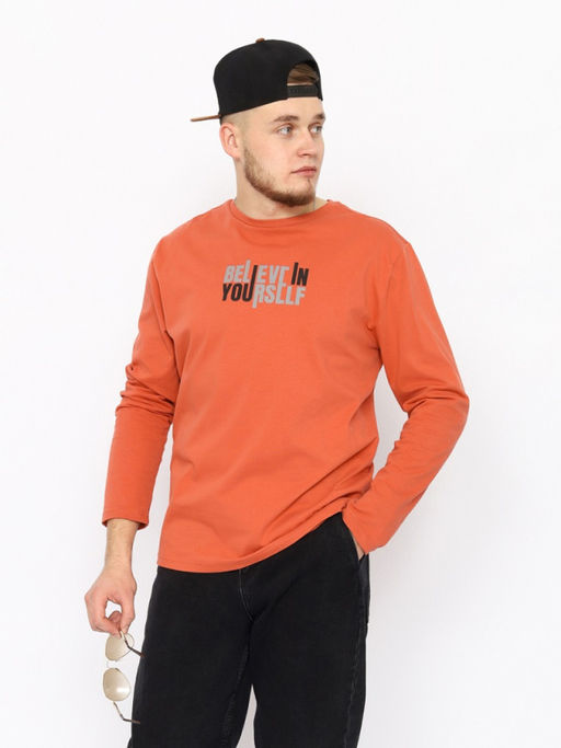 CRB wear/CWSM 60312-29 Джемпер мужской,терракотовый/Ex.Cherubino  фото 5