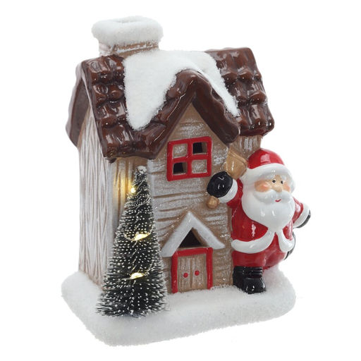 Фигурка декоративная "Домик" с подсветкой (2хLR44), L13 W9 H15 см