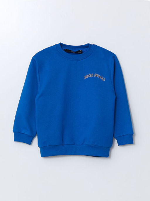 Bisiklet Yaka Bask?l? Erkek Bebek E?ofman Tak?m - Waikiki фото 2