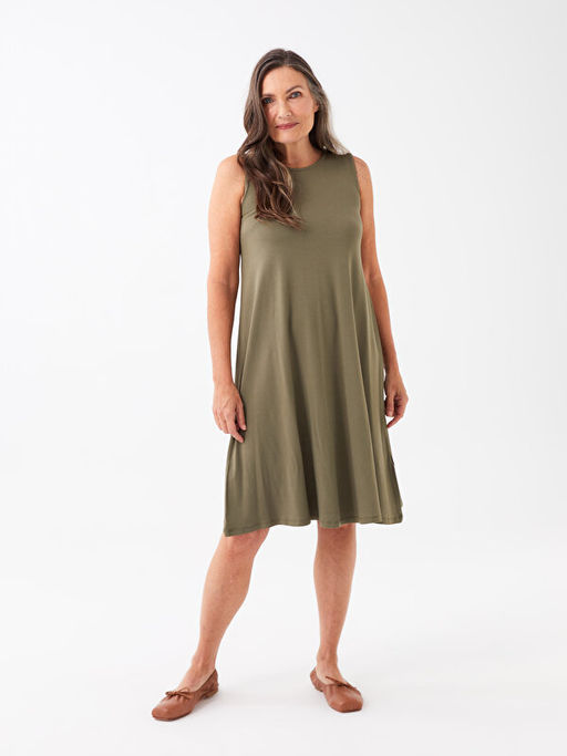 Bisiklet Yaka D?z A Kesim Elbise