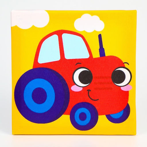 Картина помпонами Трактор, 20 х 20 см - Школа талантов фото 5