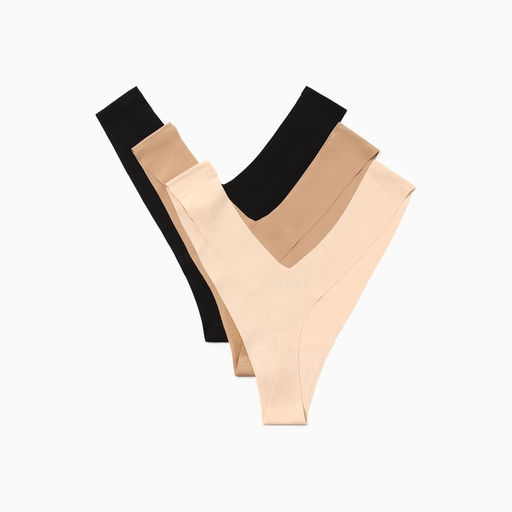 Трусы бесшовные стринги KAFTAN, набор 3 шт., размер 44-46