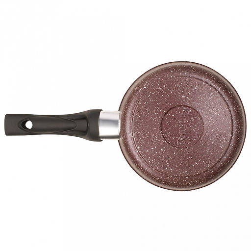 Ковш с тефлоновым покрытием 1,0л, д16см "Шоколад", h7см, s0,4см, ручка из термостойкого пластика (Россия)