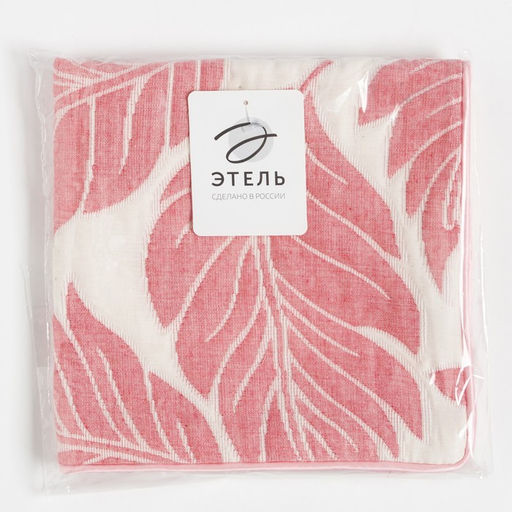 Наволочка декоративная Этель Крапива цвет розовый 40х40 см, 100% хлопок  фото 7