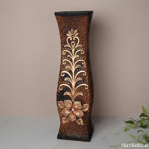 Ваза 60 см коричневая / FLB-64 /уп 8/brown - ГалеонТрейд фото 2