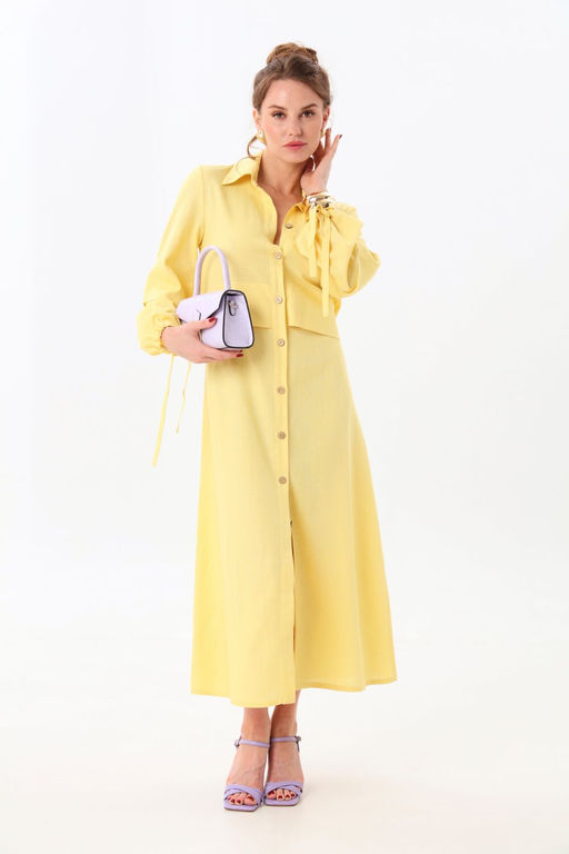 Платье NIKVA н944-3 лимонный