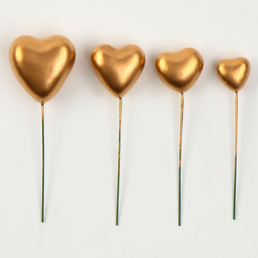 Набор для украшения Сердечки, цвет золото - Страна карнавалия фото 3