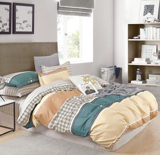 Постельное белье - Сатин Касабланка Семейный (молния) - Luteks фото 2