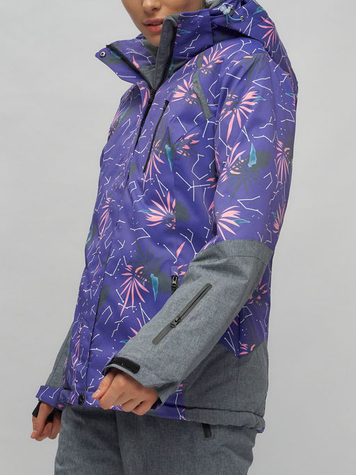 Горнолыжный костюм женский фиолетового цвета 02216F - Chunmai фото 10