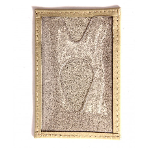 Обложка пропуск/карточка/проездной Croco-В-200 натуральная кожа бежевый матовый (242) 263662  фото 2