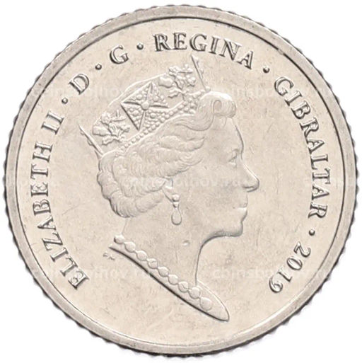 Монета 5 пенсов 2019 года Гибралтар Островные игры