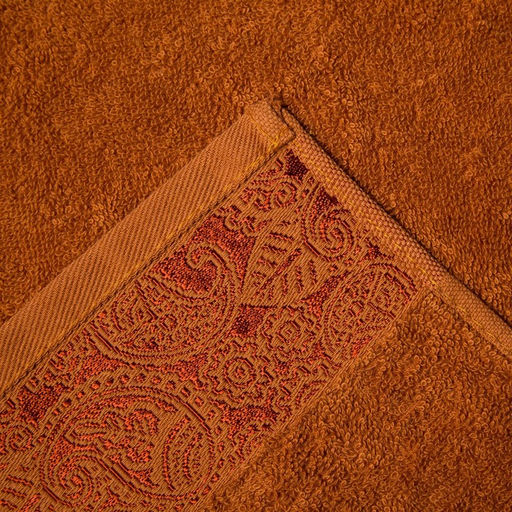 Полотенце махровое Бодринг 70х140 +/- 2см, коричневый, хлопок 100%, 430 г/м2 - Текстиль центр фото 3