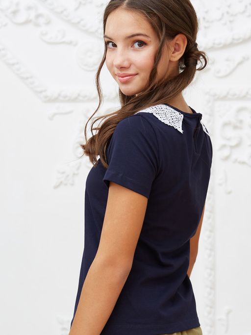 Блузка темно-синий 181230510б - Nota bene фото 13