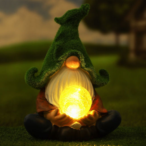 Садовый фонарь Гном предсказатель 16х13х27см - Take it easy фото 2