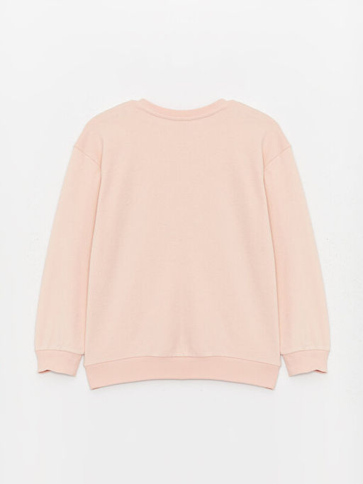 Bisiklet Yaka Uzun Kollu Bask?l? K?z ?ocuk Sweatshirt ve Tayt Pantolon - Waikiki фото 3