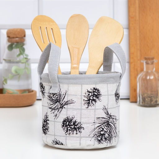 Цена за 2 шт. Текстильная корзинка Этель Kitchen, 12×14 см