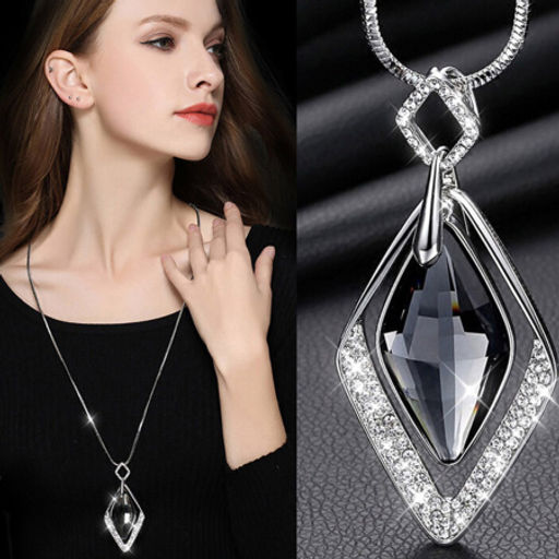 Подвеска-кулон на цепочке 72 см Камень / YD10153/1 /уп 12/серебро - Галеонтрейд фото 8