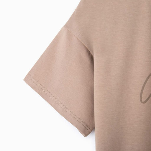 Футболка женская MINAKU Confident, бежевая, размер 42