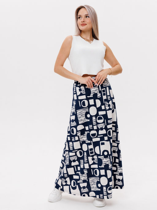 Юбка женская Ю-13 (кулирка) Темно-зеленая - Elenatex фото 3