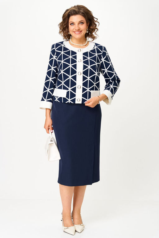 Костюм Aira Style 24128-Р сине-белый