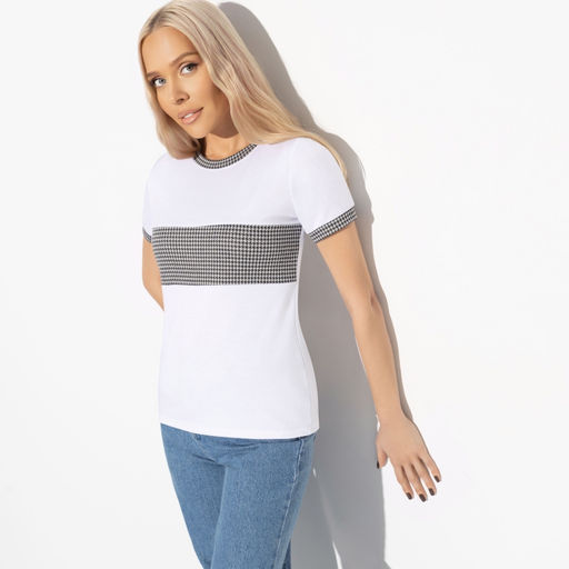 Футболка из трикотажа Неповторимая ты (white) - Charutti фото 10