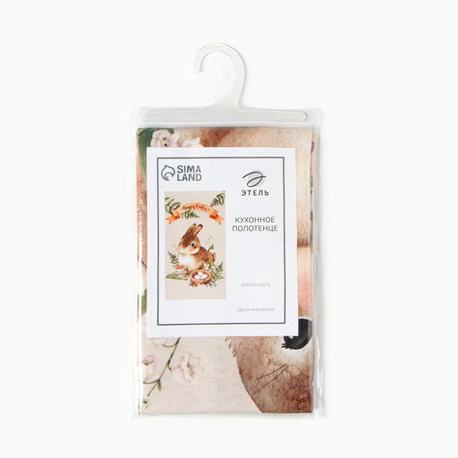 Полотенце Этель Кролик 40х73 см, 100% хл, саржа 190 г/м2  фото 6