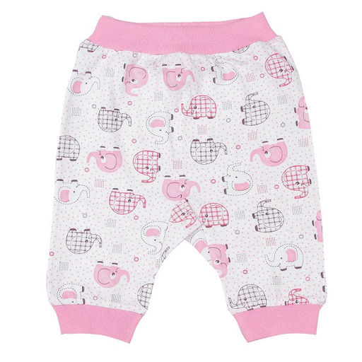 CRB wear/CAN 7885 Штанишки ясельные, розовые слоники/Ex.Cherubino  фото 3