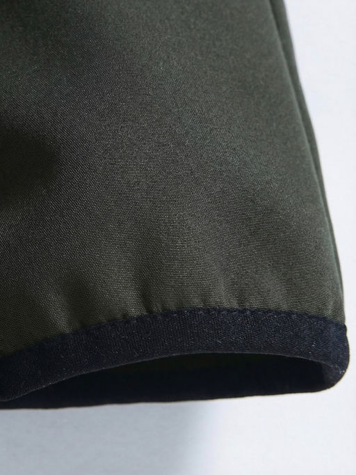 Куртка женская гибридная стёганая с капюшоном с графеновой подкладкой цвета хаки 9630_1Kh