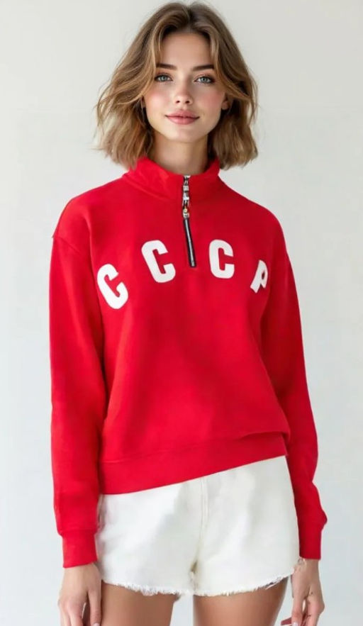 Свитшот толстовка СССР футер 3хнитка петля, пенье,