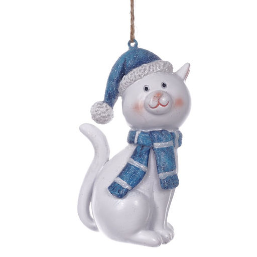 Фигурка декоративная подвесная "Кошка", L5 W4 H9 см, 2в.