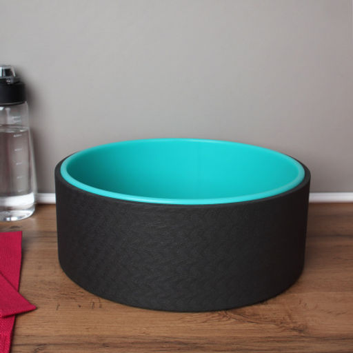 Колесо для йоги и пилатеса 32Х12 / YW32-BB / черный-голубой / уп10 - Галеонтрейд фото 3