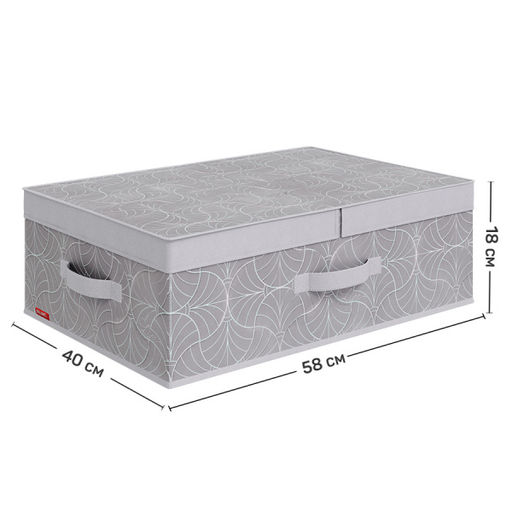 VAL LM-BOX-LD Короб стеллажный с двойной крышкой, 58*40*18 см, LINE MOON, шт