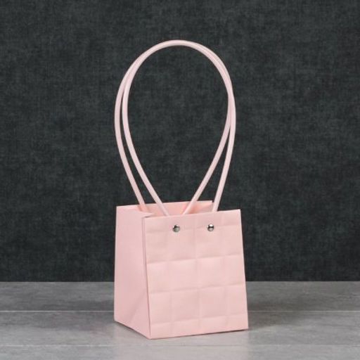 Пакет для цветов 11,5х10,5х13см / GYH22125-4 /уп 10/600/персиковый - Галеонтрейд фото 2