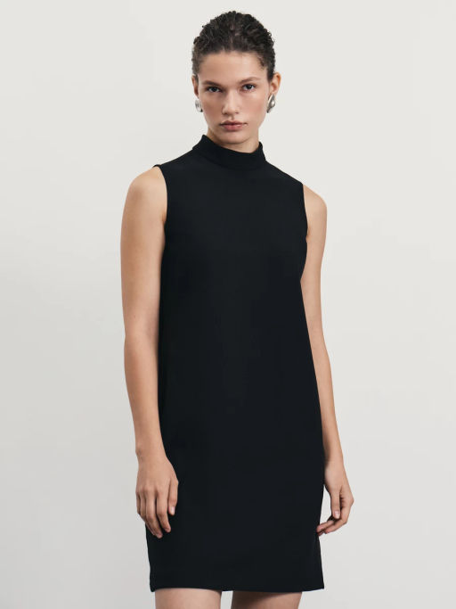 Костюмное платье мини с воротником стойкой / Zarina фото 2