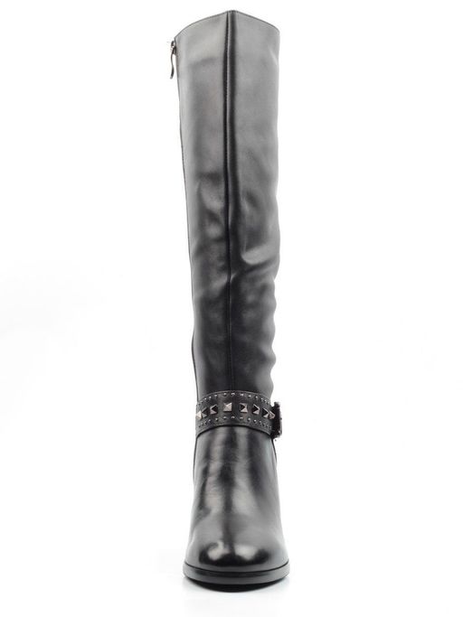 02-Z383-15602-2BM BLACK Сапоги женские (натуральная кожа, натуральный мех (еврозима)) - Фабричный китай фото 9