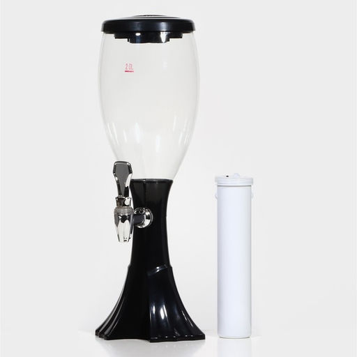 Башня пивная Вавилон, колба 2 л, подсветка, батарейки Ag10, пластик, чёрная - Simaland фото 8