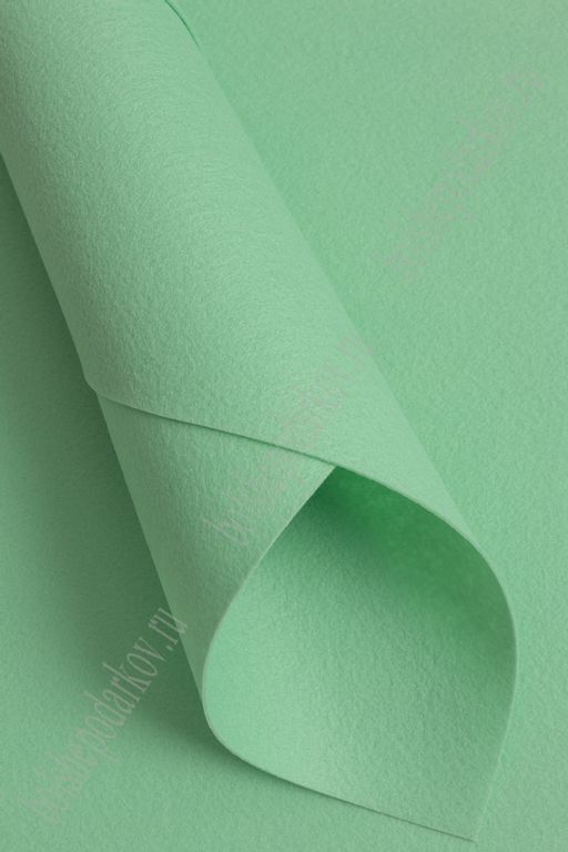 Фетр жесткий 1,2 мм, Корея Solitone 40*55 см (5 шт) мятный №863