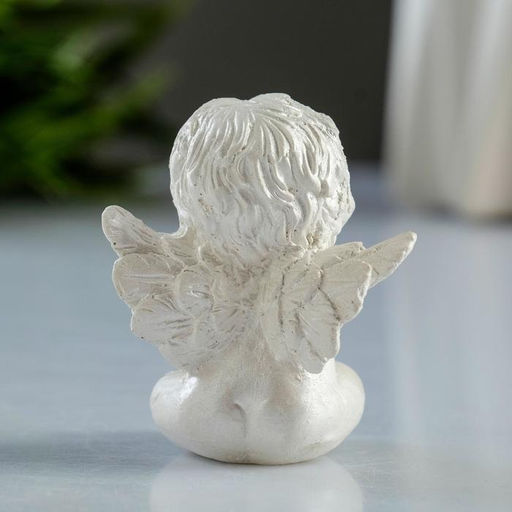 Фигурка гипс Ангелок, перламутровая, 5?5.5?4 см