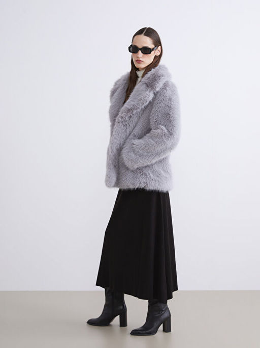 Ceket Yaka Kad?n K?rk Mont