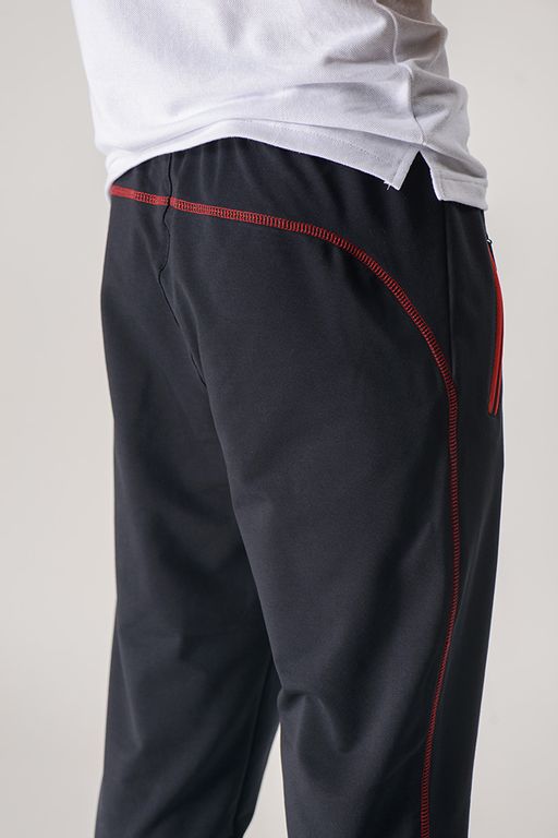 Спортивные брюки Футер 2-х ниточный, 75% хлопок, 20%  полиэстер, 5%  лайкра - Relay фото 3